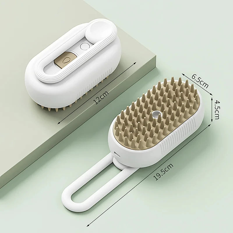 Steamy Dog Brush – Brosse vapeur 3-en-1 pour chiens & chats